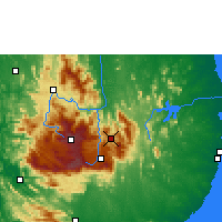 Nearby Forecast Locations - Badulla - Mapa