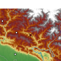 Nearby Forecast Locations - Dipayal Silgadhi - Mapa