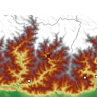Nearby Forecast Locations - Taplejung - Mapa