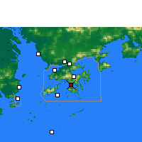 Nearby Forecast Locations - Hong Kong - Mapa