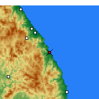 Nearby Forecast Locations - Donghae Radar - Mapa
