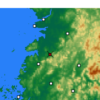 Nearby Forecast Locations - Jeongeup - Mapa