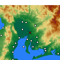 Nearby Forecast Locations - Nagoya - Mapa