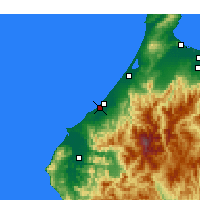 Nearby Forecast Locations - Komatsu - Mapa