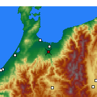 Nearby Forecast Locations - Toyama Aeropuerto - Mapa