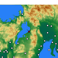 Nearby Forecast Locations - Hikone - Mapa