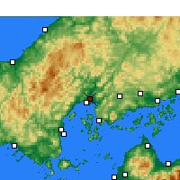 Nearby Forecast Locations - Hiroshima - Mapa