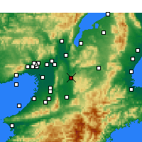 Nearby Forecast Locations - Nara - Mapa