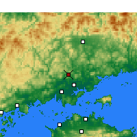 Nearby Forecast Locations - Okayama aeropuerto - Mapa