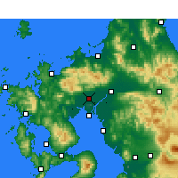 Nearby Forecast Locations - Saga - Mapa