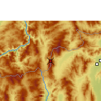Nearby Forecast Locations - Doi Ang Khang - Mapa