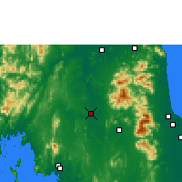 Nearby Forecast Locations - Phrasang - Mapa