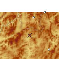 Nearby Forecast Locations - Luang Namtha - Mapa