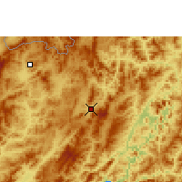 Nearby Forecast Locations - Oudomxay - Mapa
