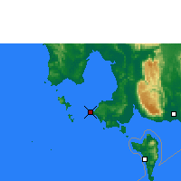 Nearby Forecast Locations - Sihanoukville - Mapa