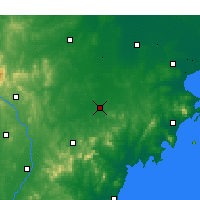 Nearby Forecast Locations - Zhucheng - Mapa