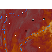 Nearby Forecast Locations - Luxi/YNN - Mapa