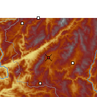 Nearby Forecast Locations - Gengma - Mapa