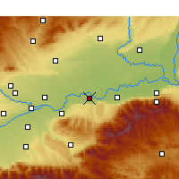 Nearby Forecast Locations - Weinán - Mapa