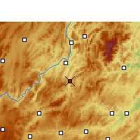 Nearby Forecast Locations - Shiqian - Mapa