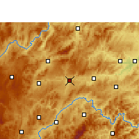 Nearby Forecast Locations - Shibing - Mapa