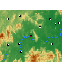 Nearby Forecast Locations - Qiyang - Mapa