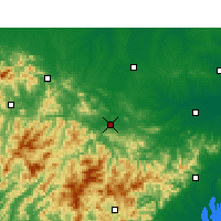 Nearby Forecast Locations - Huòshān Xiàn - Mapa