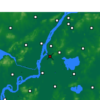Nearby Forecast Locations - Dāngtú Xiàn - Mapa