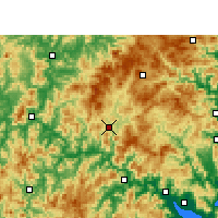 Nearby Forecast Locations - Gutian - Mapa
