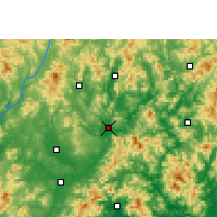 Nearby Forecast Locations - Meixian - Mapa