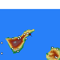 Nearby Forecast Locations - Tenerife Este - Mapa