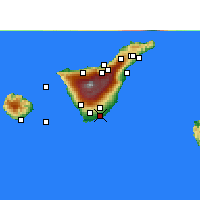 Nearby Forecast Locations - Tenerife Sur - Mapa