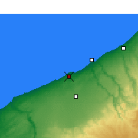 Nearby Forecast Locations - Casablanca - Mapa