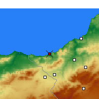 Nearby Forecast Locations - Ghazaouet - Mapa