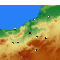 Nearby Forecast Locations - Tremecén - Mapa