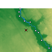 Nearby Forecast Locations - Asiut - Mapa
