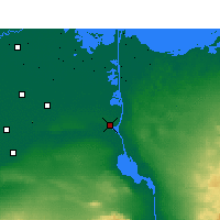 Nearby Forecast Locations - Ismailía - Mapa