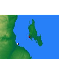 Nearby Forecast Locations - Zanzíbar - Mapa