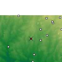 Nearby Forecast Locations - Ibadán - Mapa