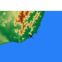 Nearby Forecast Locations - Tôlanaro - Mapa
