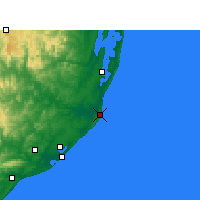 Nearby Forecast Locations - Cap Lucia - Mapa