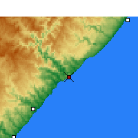 Nearby Forecast Locations - Port St. Johns - Mapa