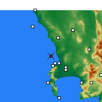 Nearby Forecast Locations - Isla Robben - Mapa
