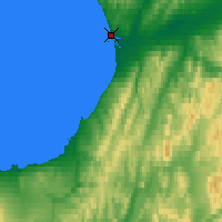Nearby Forecast Locations - Unalakleet - Mapa