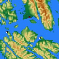 Nearby Forecast Locations - Gustavus - Mapa