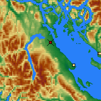 Nearby Forecast Locations - Campbell River - Mapa