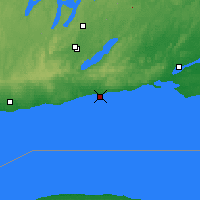 Nearby Forecast Locations - Cobourg - Mapa