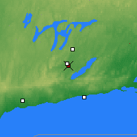Nearby Forecast Locations - Peterborough - Mapa