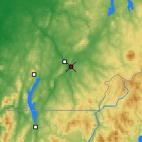 Nearby Forecast Locations - Lenoxville - Mapa