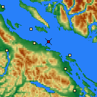 Nearby Forecast Locations - Ballenas Island - Mapa
